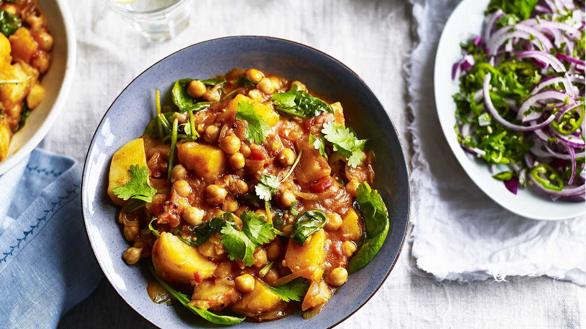 Potato and Chickpea Masala