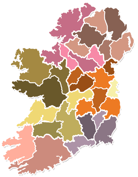 map of ireland